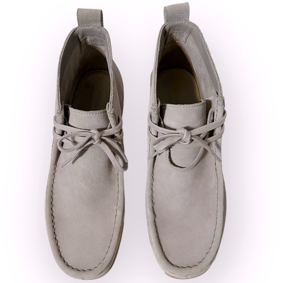 Everlane The Moc Toe Leather Chukka Desert Boot in Stone Grey Suede Like New 9 - Picture 6 of 16